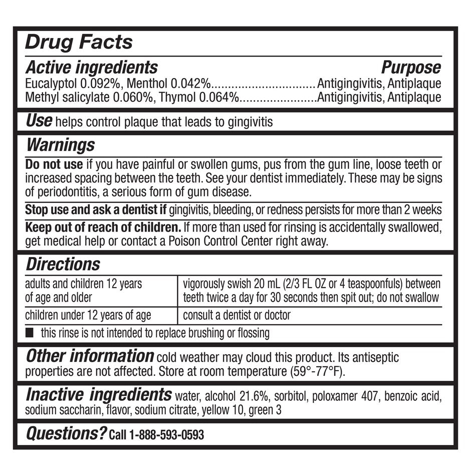 Spring Mint Antiseptic Mouth Rinse, 16.9-oz. Bottles