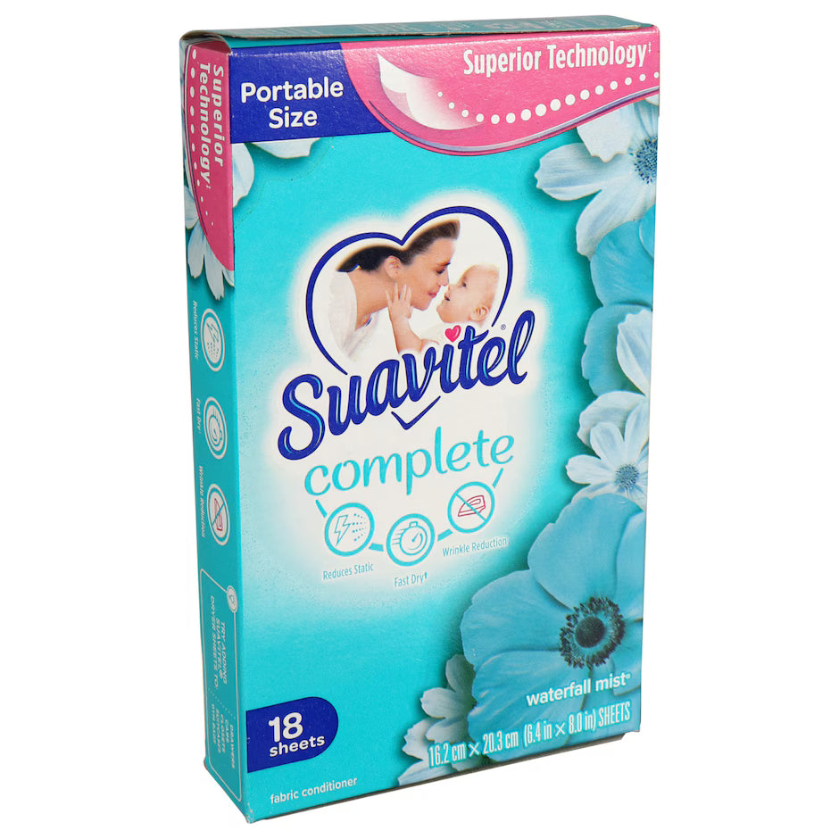 Suavitel Waterfall Mist Scented Fabric Conditioner, 18-ct