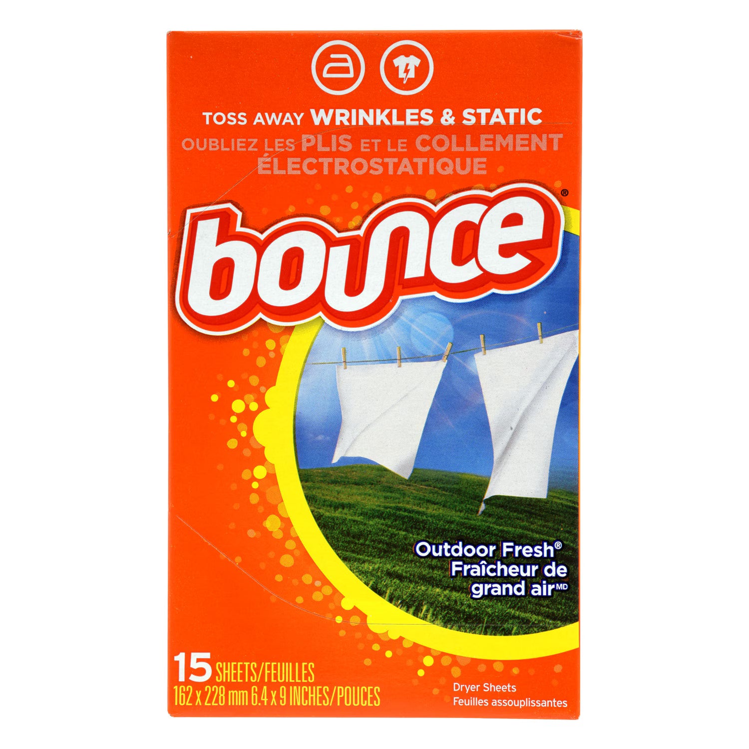 Bounce Outdoor Fresh Dryer Sheets 15 ct.