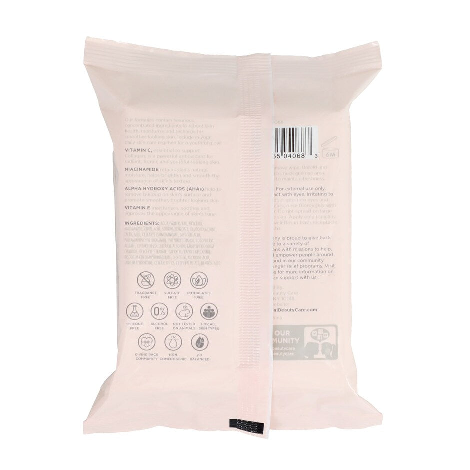 Global Beauty Care Vitamin C Cleansing Cloth, 25-pc Pack