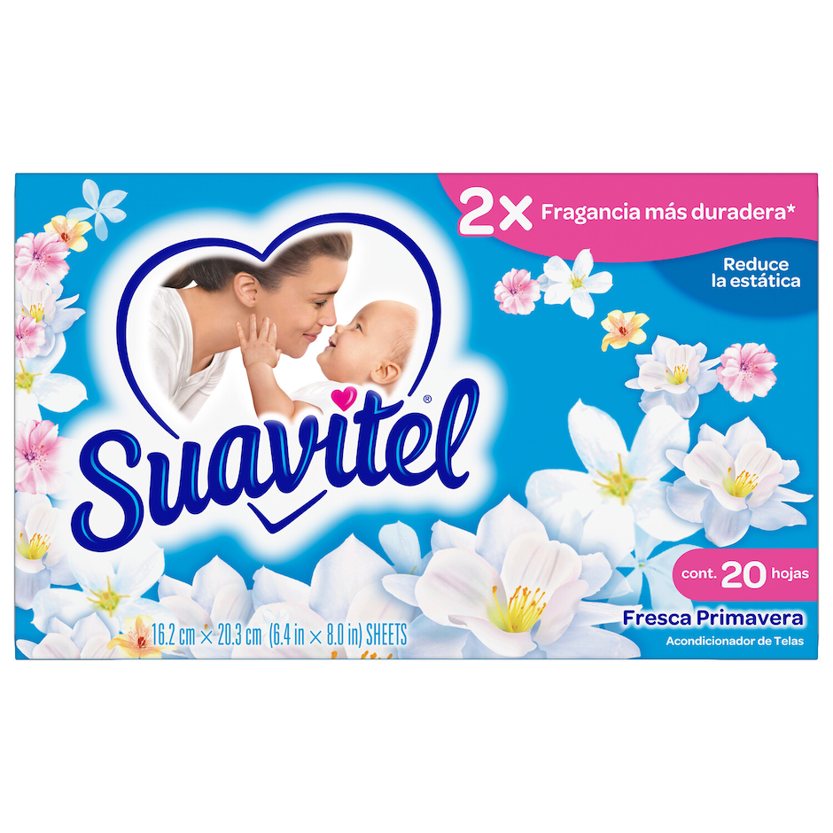 Suavitel Fabric Softener Dryer Sheets 20ct. Field Flowers Scent