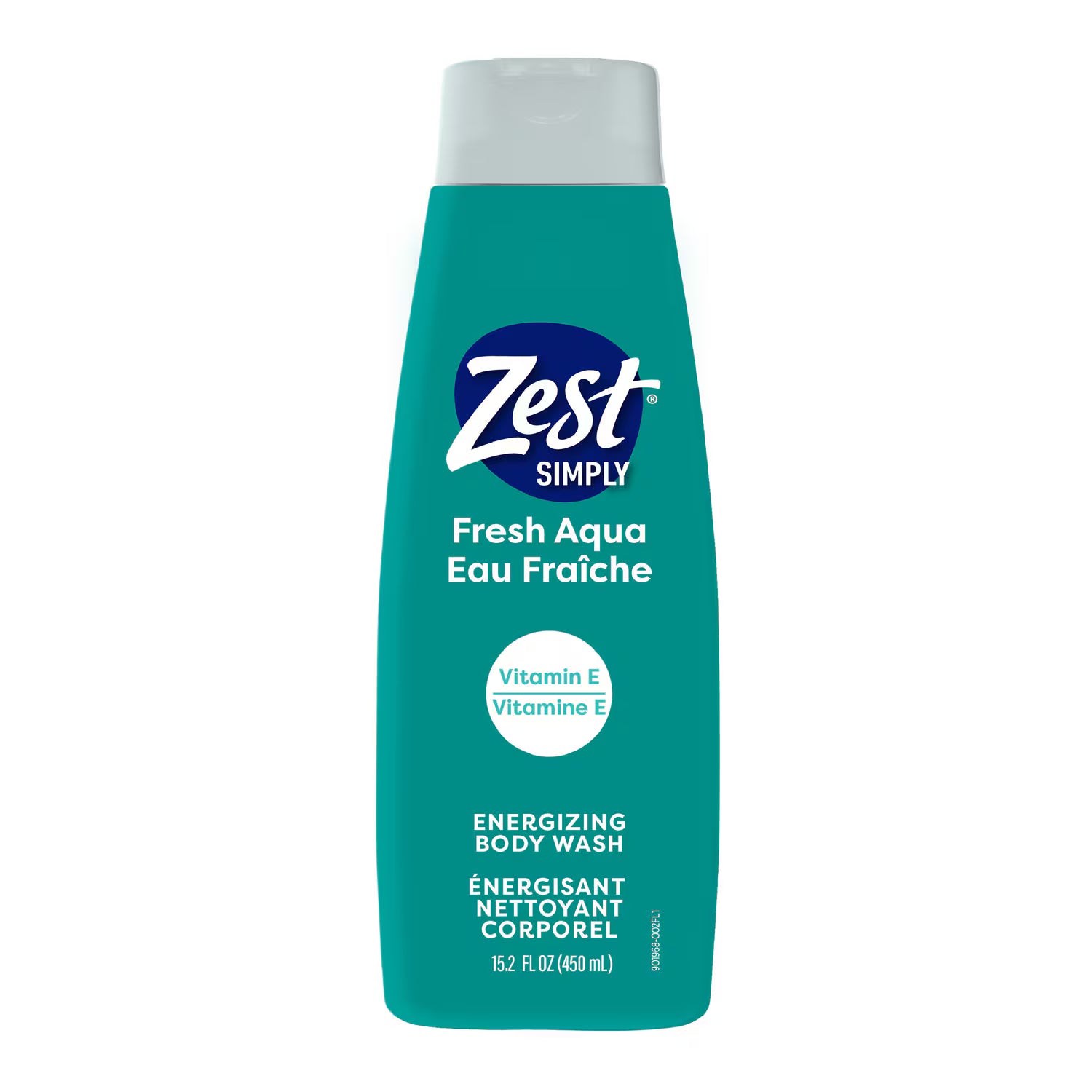 Zest Simply Fresh Aqua Body Wash, 15.2 Oz